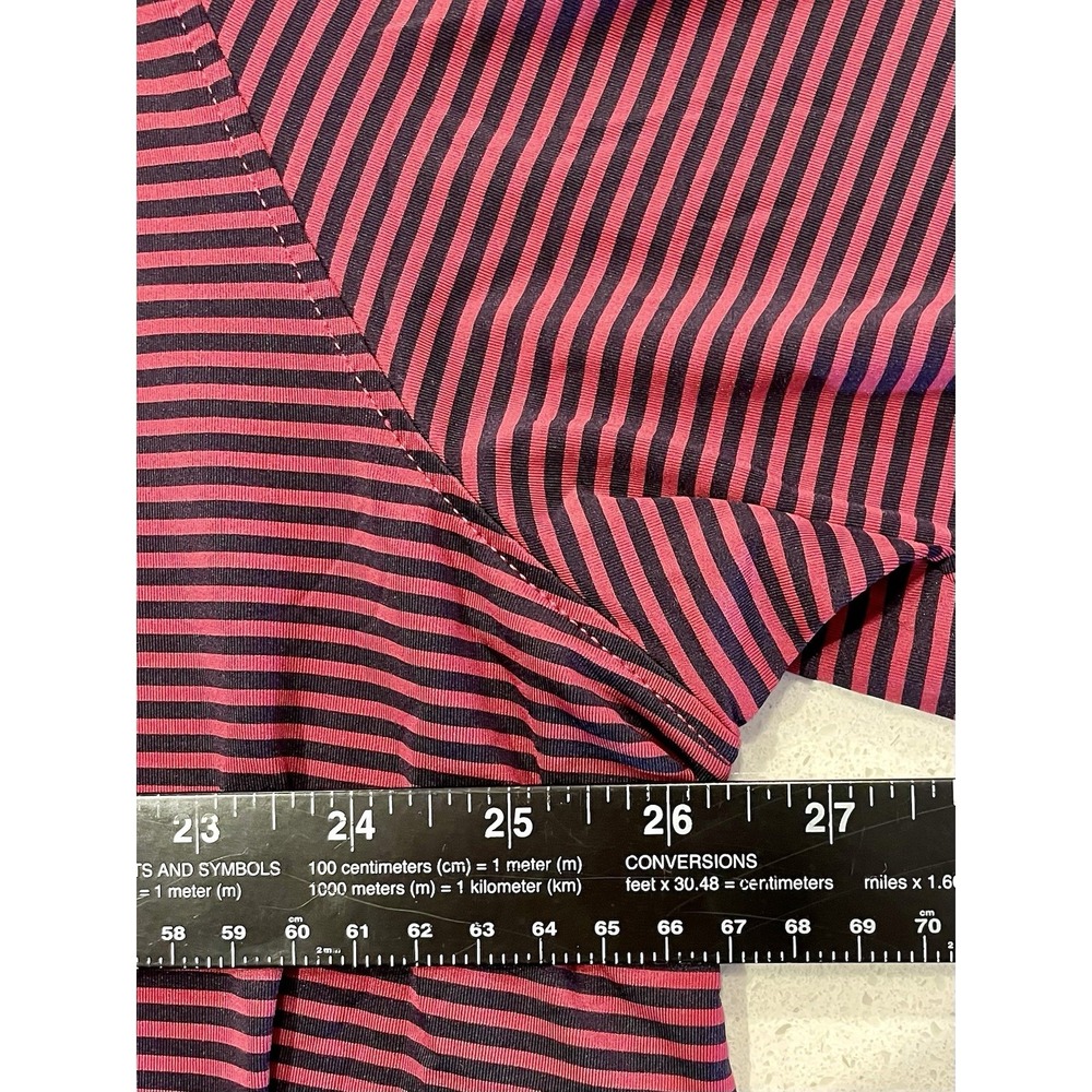 Men's 3XL Performance Golf Polo Shirt Fuchia Navy NWT SPF 30 Moisture Wicking - Picture 5 of 6